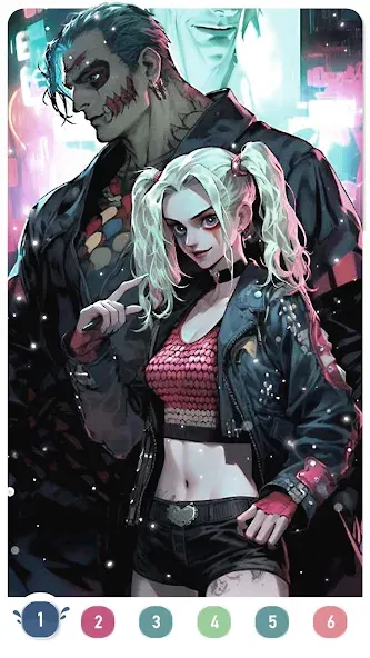 Скачать взломанную Clown Color, Paint by number  [МОД Бесконечные монеты] — стабильная версия apk на Андроид screen 4