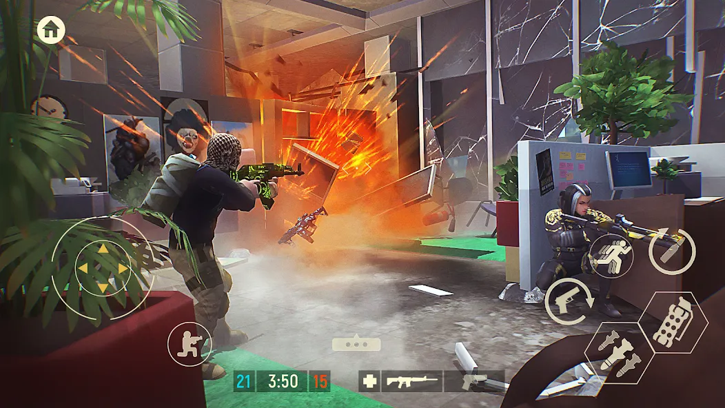 Взломанная Tacticool: 3rd person shooter (Тактикул)  [МОД Много монет] — полная версия apk на Андроид screen 1