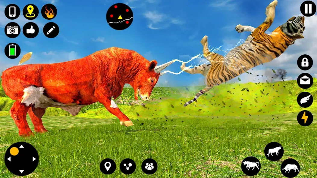 Скачать взломанную Angry Bull Attack Fight Games (Ангри Булл Атак Файт Геймс)  [МОД Много денег] — стабильная версия apk на Андроид screen 2