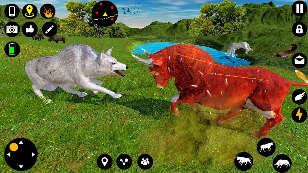 Скачать взломанную Angry Bull Attack Fight Games (Ангри Булл Атак Файт Геймс)  [МОД Много денег] — стабильная версия apk на Андроид screen 3