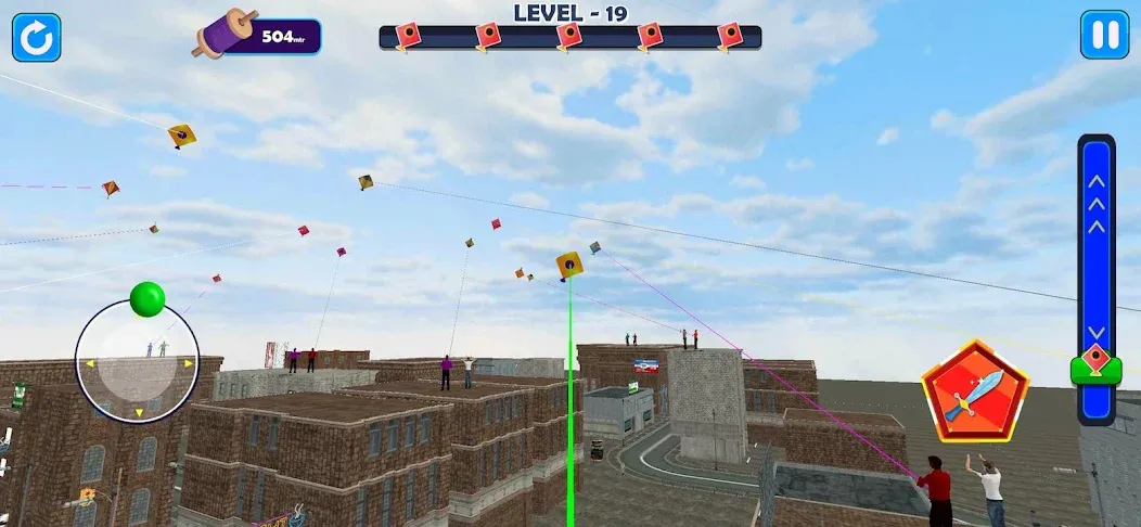 Взлом Indian Kite Flying 3D (Индийский воздушный змей 3Д)  [МОД Unlocked] — последняя версия apk на Андроид screen 2