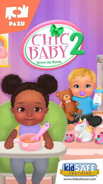 Скачать взломанную Baby care game & Dress up  [МОД Все открыто] — полная версия apk на Андроид screen 1