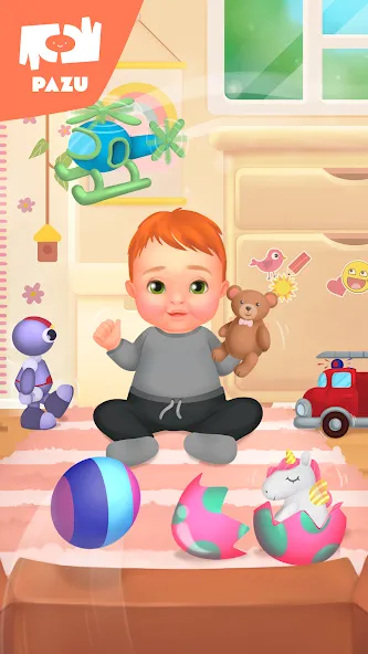 Скачать взломанную Baby care game & Dress up  [МОД Все открыто] — полная версия apk на Андроид screen 5