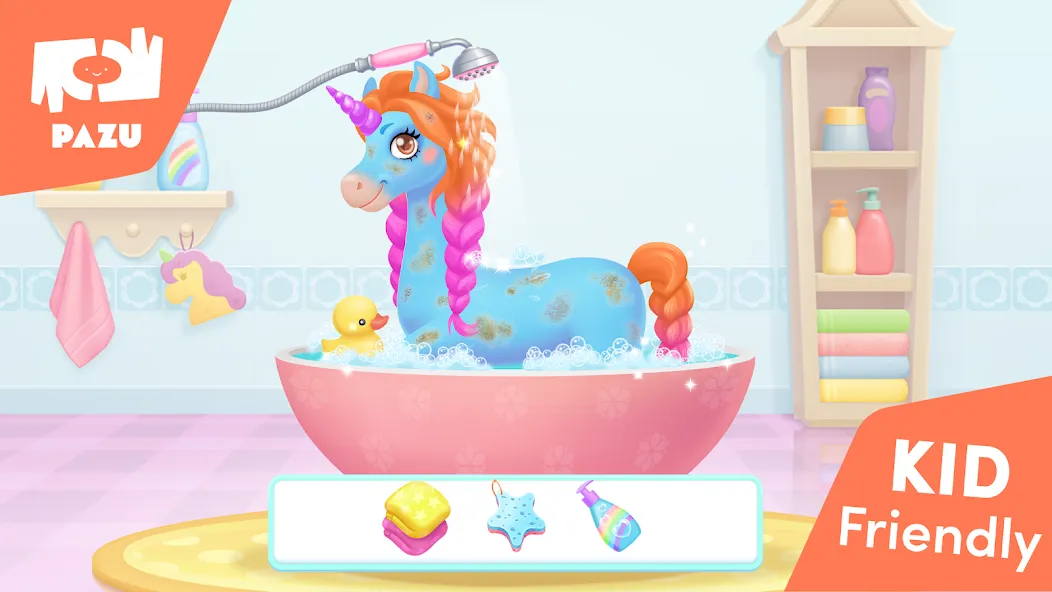 Скачать взломанную My Unicorn dress up for kids  [МОД Menu] — полная версия apk на Андроид screen 3