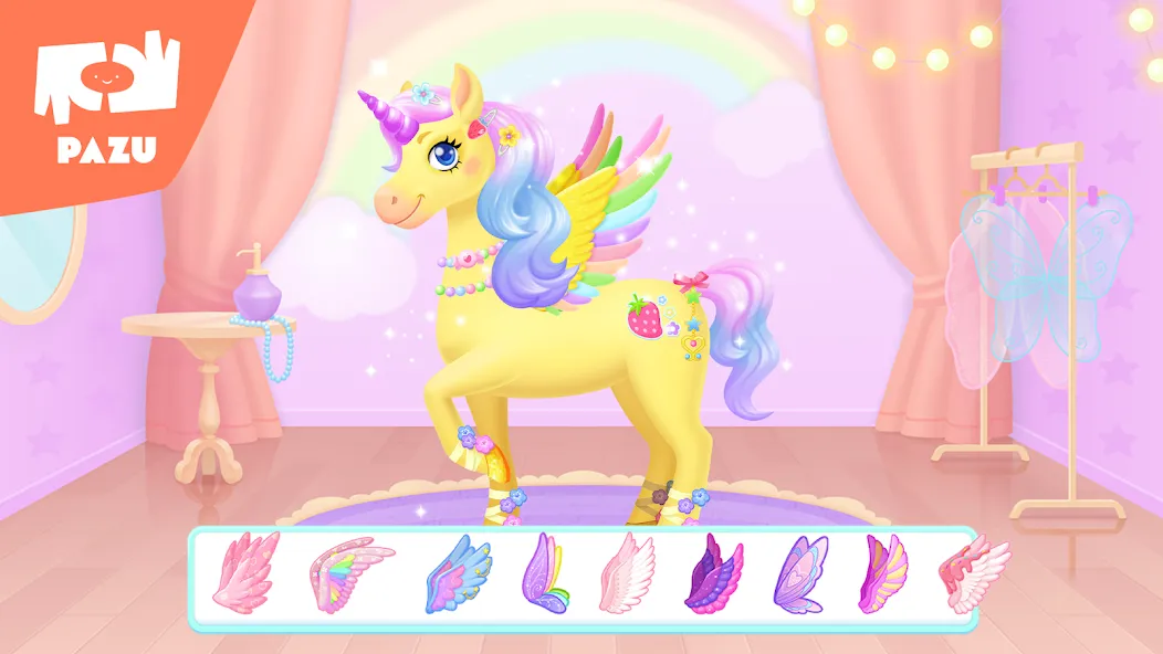 Скачать взломанную My Unicorn dress up for kids  [МОД Menu] — полная версия apk на Андроид screen 4