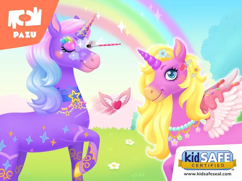 Скачать взломанную My Unicorn dress up for kids  [МОД Menu] — полная версия apk на Андроид screen 5