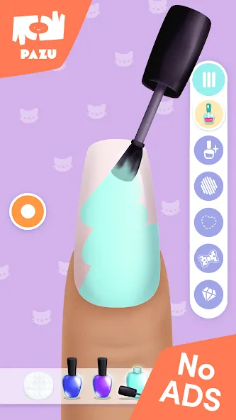 Скачать взломанную Girls Nail Salon — Kids Games  [МОД Много монет] — полная версия apk на Андроид screen 2