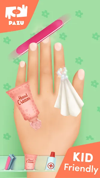 Скачать взломанную Girls Nail Salon — Kids Games  [МОД Много монет] — полная версия apk на Андроид screen 3