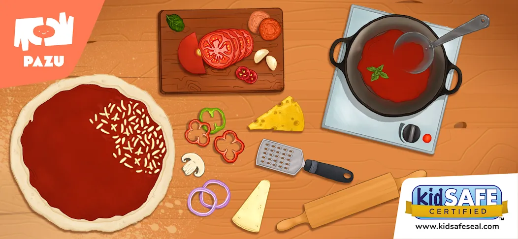 Скачать взлом Pizza maker cooking games  [МОД Menu] — стабильная версия apk на Андроид screen 1