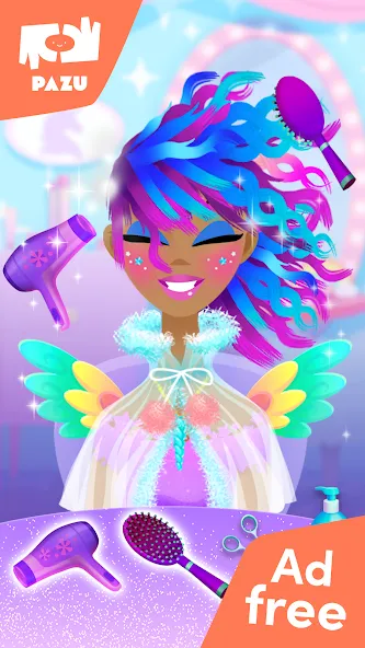 Скачать взлом Girls Hair Salon Unicorn  [МОД Unlocked] — стабильная версия apk на Андроид screen 2