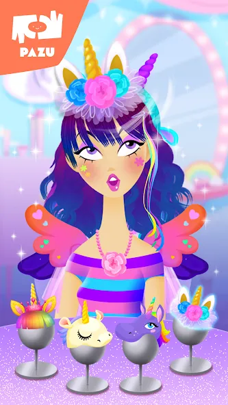 Скачать взлом Girls Hair Salon Unicorn  [МОД Unlocked] — стабильная версия apk на Андроид screen 5