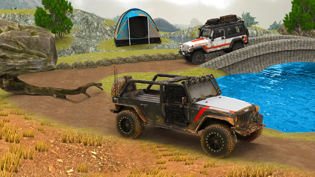 Скачать взлом Offroad 4×4 Jeep Driving Game  [МОД Unlimited Money] — последняя версия apk на Андроид screen 3