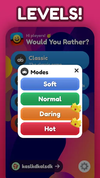 Взлом Would You Rather ?  [МОД Меню] — последняя версия apk на Андроид screen 4