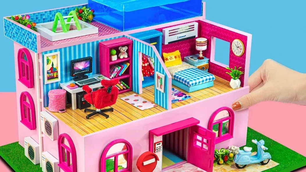 Взломанная Girl Doll House Design Games (Дизайнерские игры для девочек Домик для кукол)  [МОД Меню] — последняя версия apk на Андроид screen 3