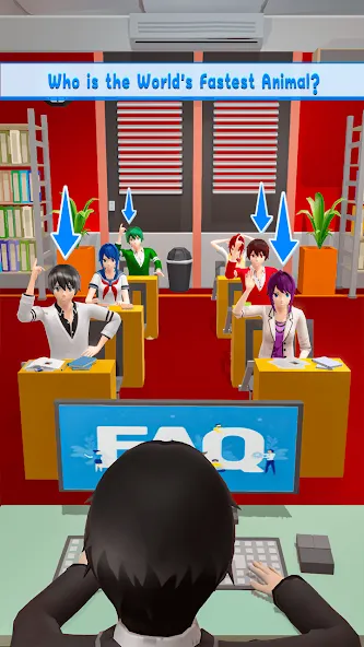 Взломанная Anime School Teacher Simulator  [МОД Меню] — полная версия apk на Андроид screen 5