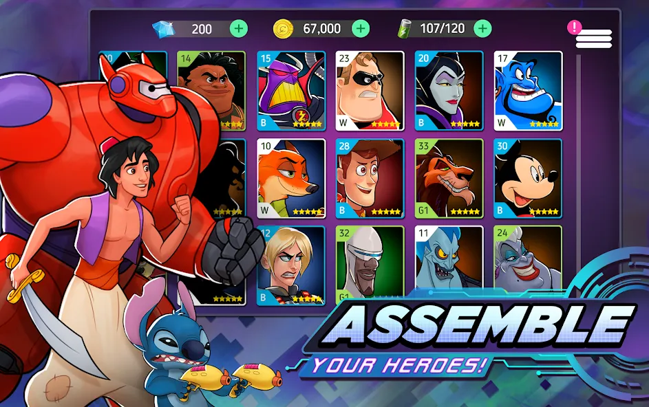 Взлом Disney Heroes: Battle Mode (Дисней Хироус)  [МОД Unlimited Money] — стабильная версия apk на Андроид screen 3