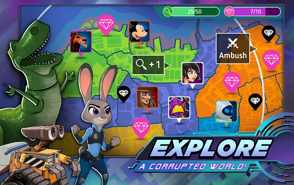 Взлом Disney Heroes: Battle Mode (Дисней Хироус)  [МОД Unlimited Money] — стабильная версия apk на Андроид screen 5