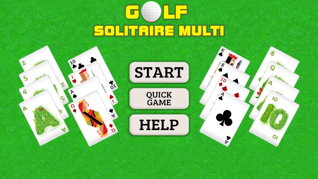 Скачать взлом Golf Solitaire Multi CardsGame (Гольф Солитер Мульти КардсГейм)  [МОД Много денег] — полная версия apk на Андроид screen 1