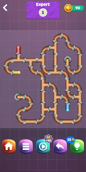 Скачать взломанную Pipe Puzzle Connect (Пайп Пазл Коннект)  [МОД Меню] — последняя версия apk на Андроид screen 4