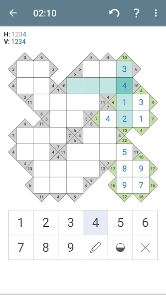 Взломанная Kakuro (Cross Sums)  [МОД Unlocked] — стабильная версия apk на Андроид screen 2