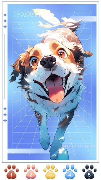 Взломанная Dog Coloring, Color by number  [МОД Unlimited Money] — стабильная версия apk на Андроид screen 1