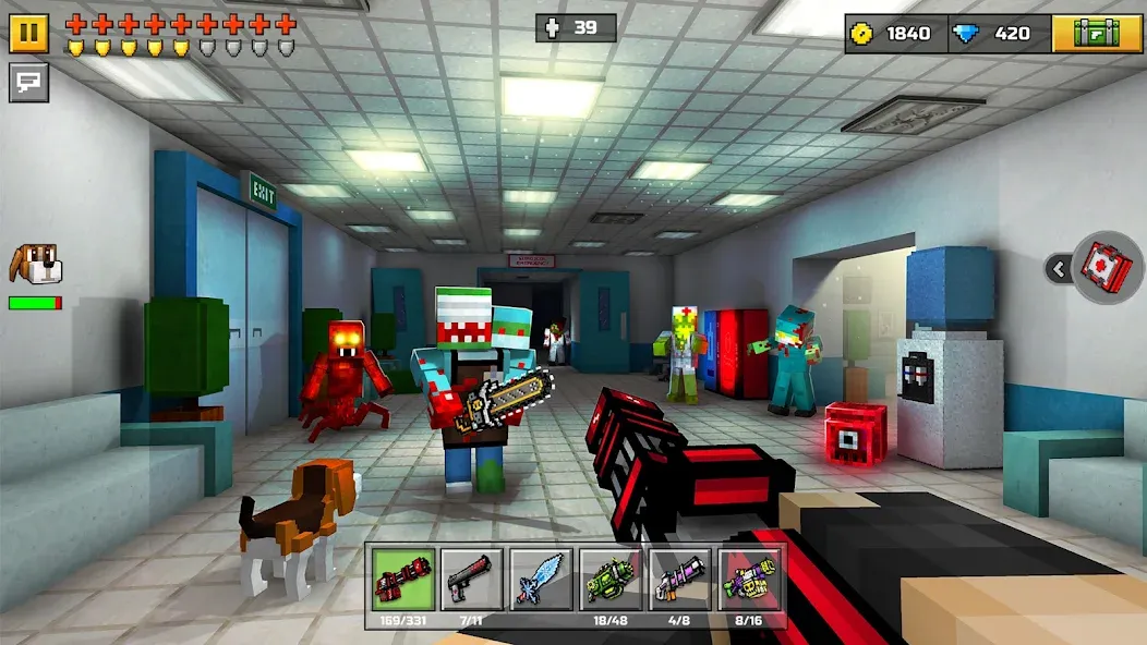 Скачать взлом Pixel Gun 3D — FPS Shooter (Пиксельный пистолет 3Д)  [МОД Unlocked] — стабильная версия apk на Андроид screen 4