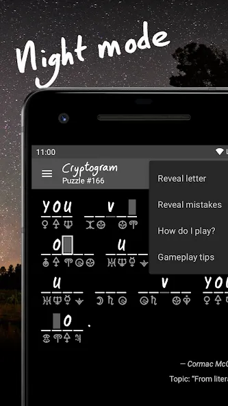 Скачать взлом Cryptogram — puzzle quotes (Скрытограмма)  [МОД Menu] — последняя версия apk на Андроид screen 4