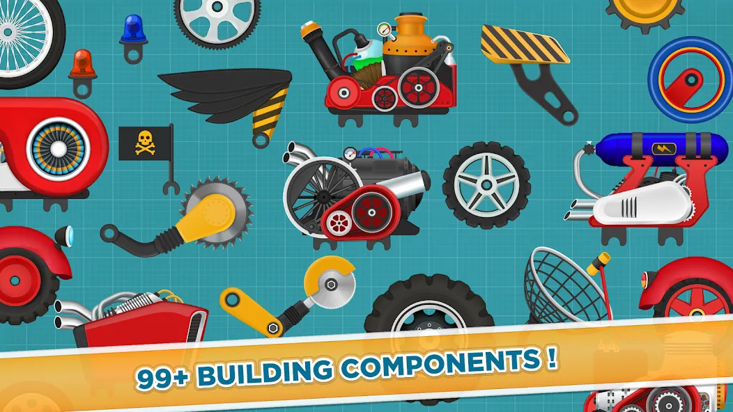 Скачать взлом Car Builder & Racing for Kids  [МОД Mega Pack] — стабильная версия apk на Андроид screen 5