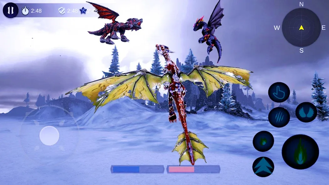 Скачать взломанную Magical Dragon Flight Games 3D  [МОД Все открыто] — последняя версия apk на Андроид screen 3