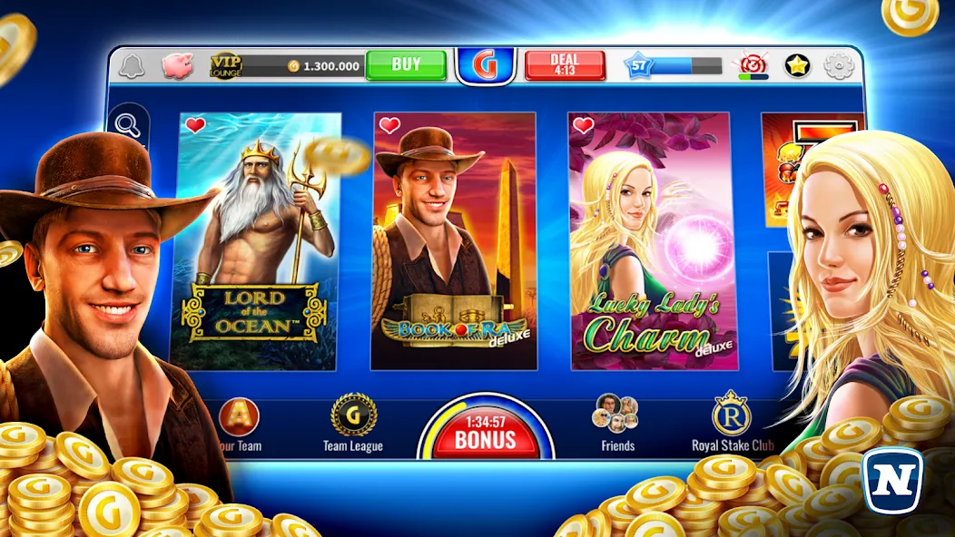 Взлом Gaminator Online Casino Slots  [МОД Бесконечные деньги] — стабильная версия apk на Андроид screen 1