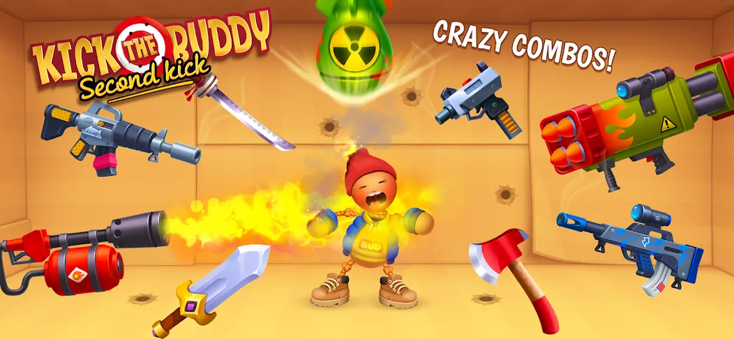 Взломанная Kick the Buddy: Second Kick (Кик зе Бадди)  [МОД Меню] — стабильная версия apk на Андроид screen 5