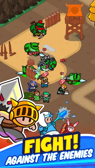 Скачать взлом Rumble Heroes — Adventure RPG (Рамбл Хироес)  [МОД Unlocked] — последняя версия apk на Андроид screen 5