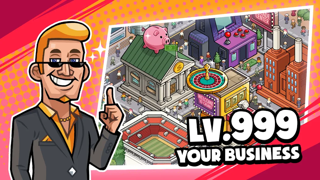 Скачать взломанную Idle Billionaire Tycoon (Айдл биллионер тайкун)  [МОД Mega Pack] — полная версия apk на Андроид screen 2