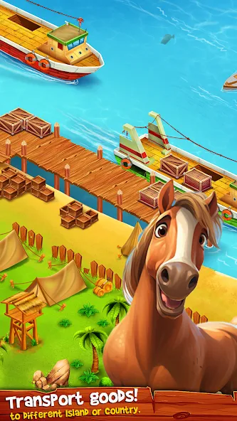 Взлом Country Valley Farming Game (Парадайз Хей Фарм Айленд)  [МОД Много монет] — последняя версия apk на Андроид screen 5