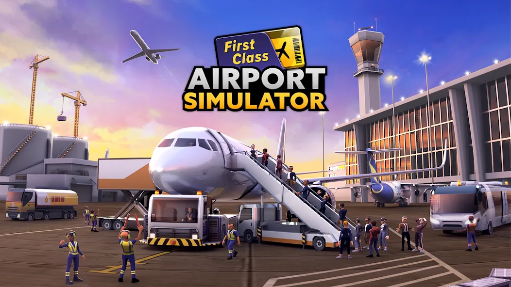 Взломанная Airport Simulator: Tycoon Inc. (Эйрпорт Симулятор)  [МОД Много монет] — последняя версия apk на Андроид screen 1