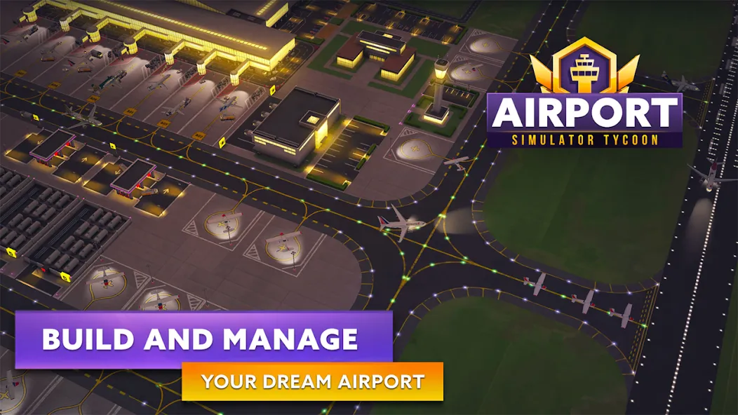 Взломанная Airport Simulator: Tycoon Inc. (Эйрпорт Симулятор)  [МОД Много монет] — последняя версия apk на Андроид screen 2