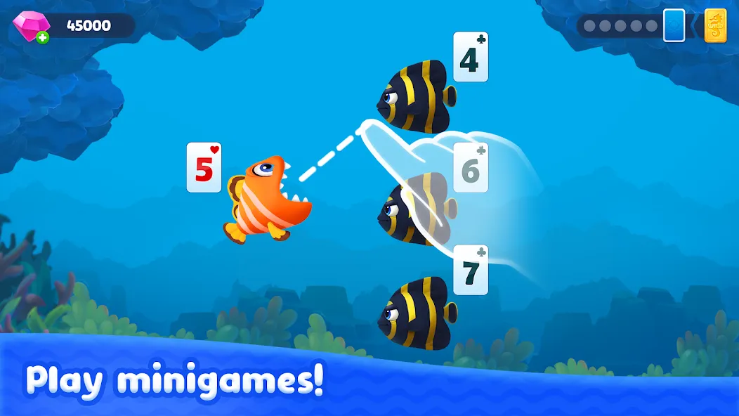 Скачать взлом Fishdom Solitaire (Фишдом Солитер)  [МОД Menu] — стабильная версия apk на Андроид screen 1