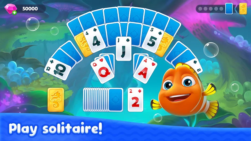 Скачать взлом Fishdom Solitaire (Фишдом Солитер)  [МОД Menu] — стабильная версия apk на Андроид screen 2