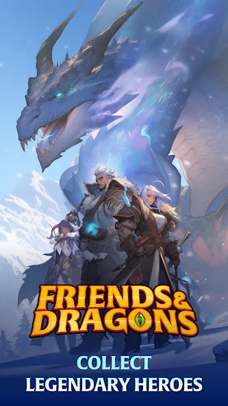 Взлом Friends & Dragons — Puzzle RPG  [МОД Бесконечные монеты] — последняя версия apk на Андроид screen 1