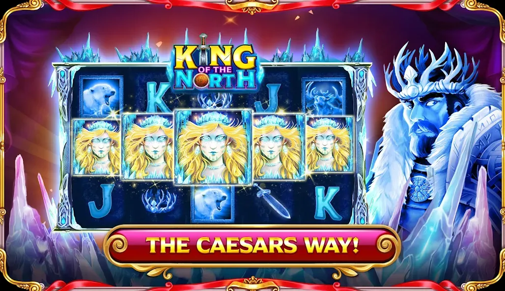 Скачать взлом Caesars Slots: Casino Games (Сизарс Слотс)  [МОД Unlocked] — полная версия apk на Андроид screen 3