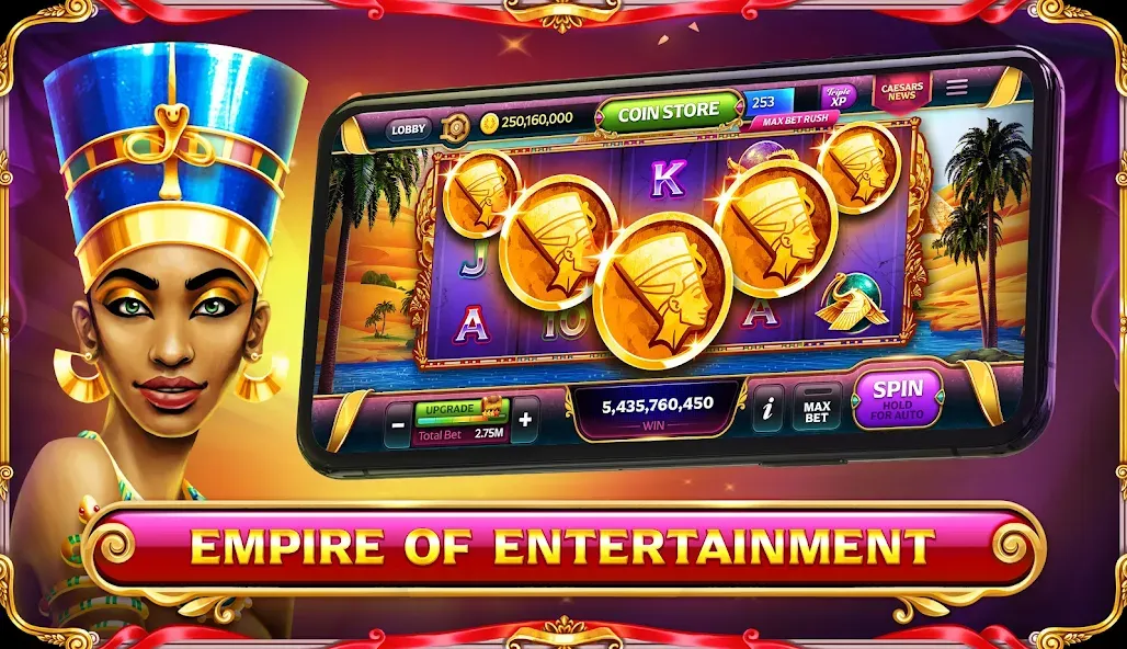 Скачать взлом Caesars Slots: Casino Games (Сизарс Слотс)  [МОД Unlocked] — полная версия apk на Андроид screen 5