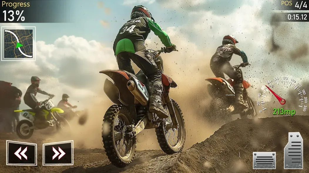 Скачать взлом Motocross MX Dirt Bike Games  [МОД Бесконечные деньги] — стабильная версия apk на Андроид screen 5
