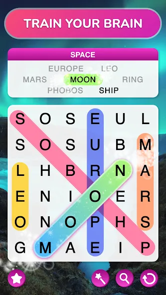 Взломанная Word Search — Word Puzzle Game  [МОД Много денег] — последняя версия apk на Андроид screen 2