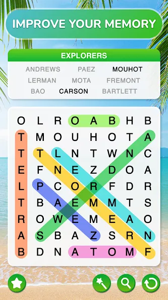 Взломанная Word Search — Word Puzzle Game  [МОД Много денег] — последняя версия apk на Андроид screen 5