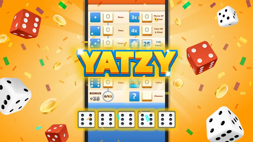 Скачать взлом Yatzy — Fun Classic Dice Game (Ятзи)  [МОД Unlimited Money] — последняя версия apk на Андроид screen 1