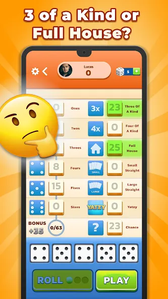 Скачать взлом Yatzy — Fun Classic Dice Game (Ятзи)  [МОД Unlimited Money] — последняя версия apk на Андроид screen 4