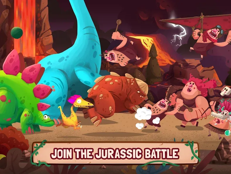 Взлом Dino Bash: Dinosaur Battle (Дино Баш)  [МОД Mega Pack] — стабильная версия apk на Андроид screen 5