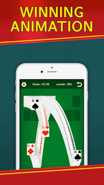 Взлом Classic Solitaire Klondike  [МОД Бесконечные монеты] — стабильная версия apk на Андроид screen 4