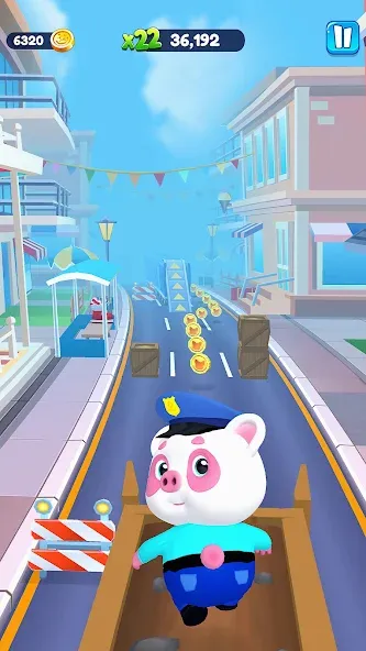 Скачать взломанную Piggy Panda Run: Fun Game  [МОД Unlimited Money] — стабильная версия apk на Андроид screen 4