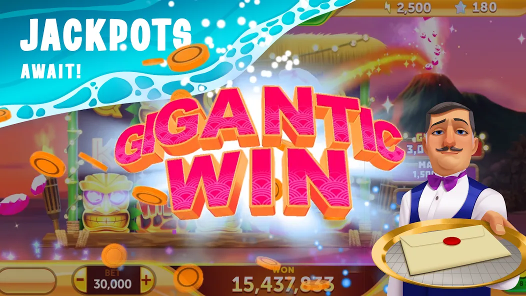 Скачать взлом Paradise Fortune Casino Slots (Парадиз Форчун Казино Слотс)  [МОД Unlocked] — последняя версия apk на Андроид screen 2